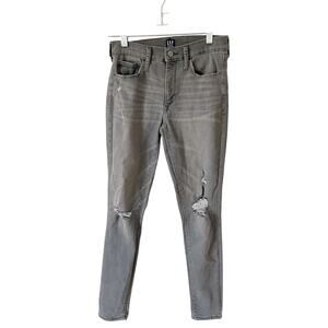 Gap Favorite Distressed Jegging Denim Jeans Gray Size 2/26
